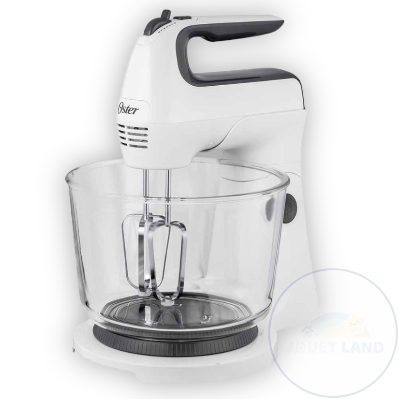Batidora de mano y pedestal Oster (Blanca)