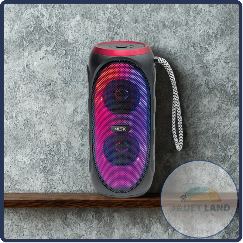 Bocina Portátil TWS con Luz Led MS226 Misik